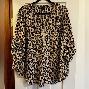 Torrid Leopard Print Blouse